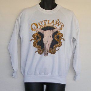 OUTLAWS Sweatshirt L White Soldiers of Fortune '88